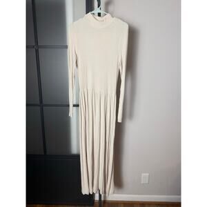 Every Ribbed Turtleneck Midi Dress Size Medium